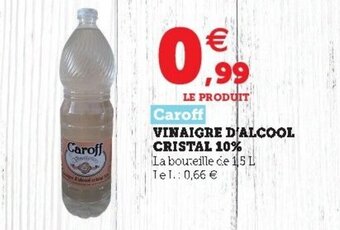Super U Vinaigre D'Alcool Cristal 10% offre