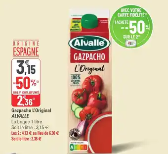 G20 ALVALLE gazpacho l'original offre