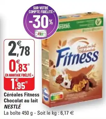 G20 NESTLÉ céréales fitness chocolat au lait offre