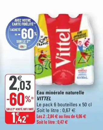 G20 VITTEL eau minérale naturelle offre