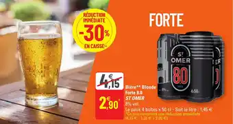 G20 ST OMER bière blonde forte 8.0 offre