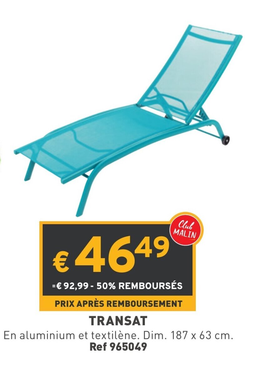 Promo Transat chez Trafic
