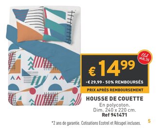 Trafic Housse de couette offre