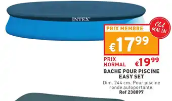 Trafic Bache pour piscine easy set offre