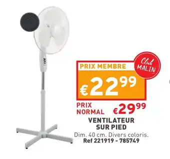 Trafic Ventilateur sur pied offre