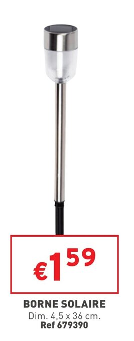 Trafic Borne solaire offre