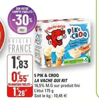 G20 5 Pik & Croq La Vache Qui Rit offre