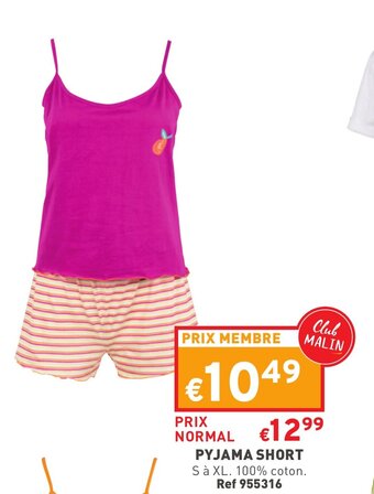 Trafic Pyjama short offre