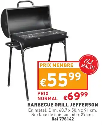 Trafic Barbecue grill jefferson offre