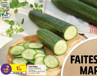 Intermarché Concombre offre