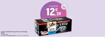 Intermarché SHEBA sachets fraîcheur sélection aux poissons offre