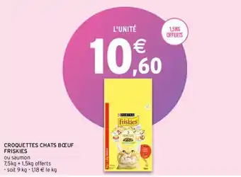 Intermarché FRISKIES croquettes chats bœuf offre