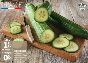 Auchan Supermarché Concombre offre