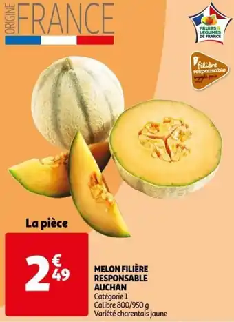 Auchan Supermarché Melon filière responsable auchan offre