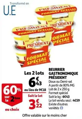 PRÉSIDENT beurrier gastronomique