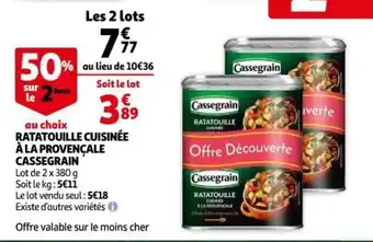 CASSEGRAIN ratatouille cuisinée à la provençale