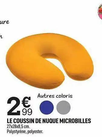 Centrakor Le Coussin De Nuque Microbilles offre