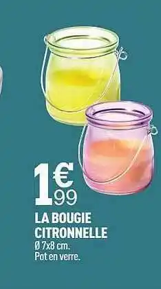 Centrakor La Bougie Citronnelle offre