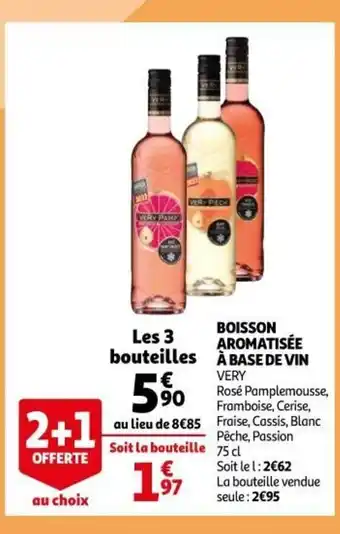 Auchan Supermarché Boisson Aromatisée à Base de Vin offre
