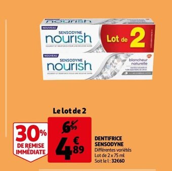 Auchan Supermarché Sensodyne Dentifrice offre