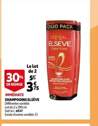 Auchan Supermarché Shampooing Elséve offre