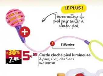 Gifi Corde Cloche Pied Lumineuse offre