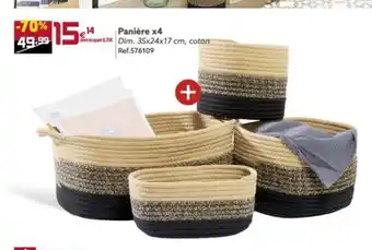 Gifi Panière x4 offre