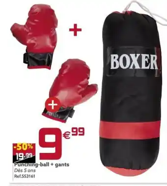 Gifi Punching-Ball +Gants offre