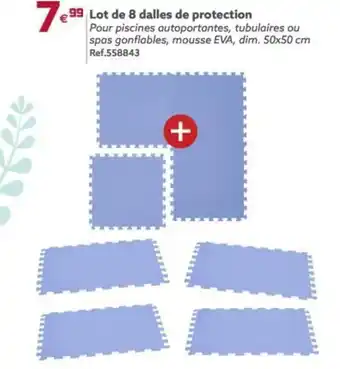 Gifi Lot de 8 Dalles de Protection offre