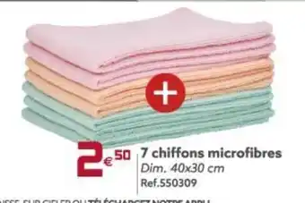 Gifi 7 Chiffons Microfibres offre