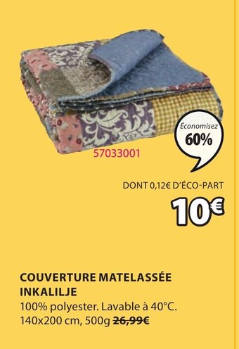 JYSK Couverture Matelassée Inkalilje offre