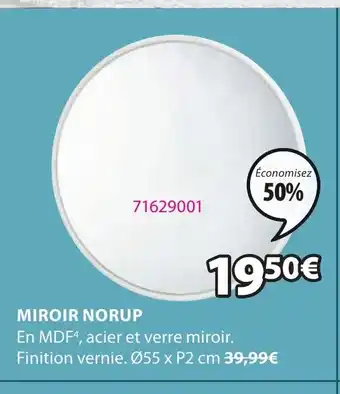 JYSK Miroir Norup offre