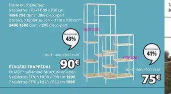 JYSK Étagère Trappedal offre