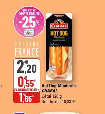 G20 Hot Dog Moutarde Charal offre