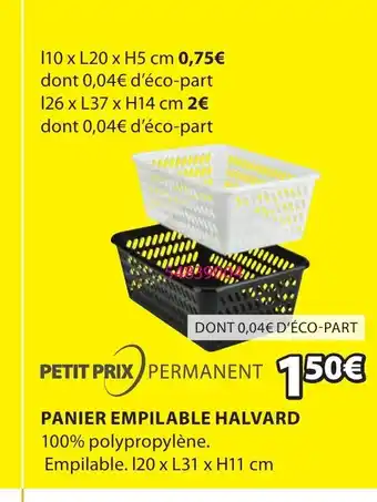 JYSK Panier Empilable Halvard offre