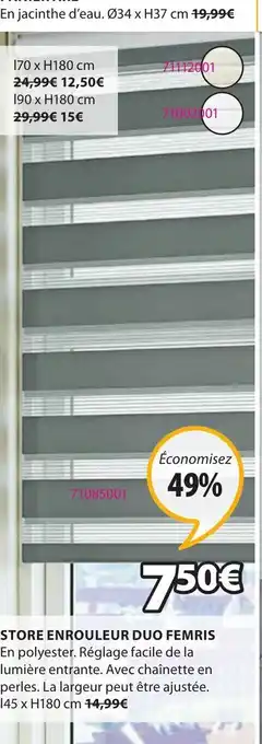 JYSK Store Enrouleur Duo Femris offre