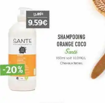Naturalia Shampooing Orange Coco Santé offre