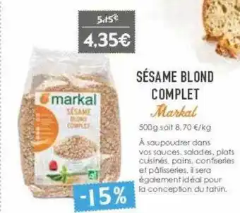 Sésame Blond Complet Markal