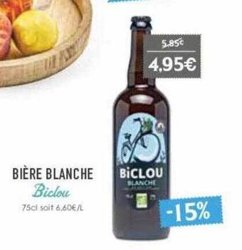 Naturalia Bière Blanche Biclou offre