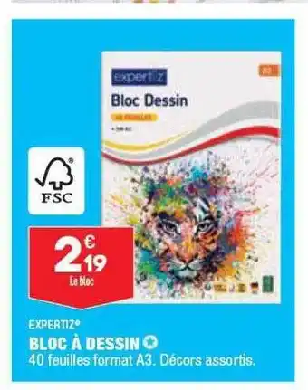 ALDI Bloc à Dessin Expertiz offre