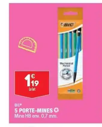 ALDI 5 Porte-mines Bic offre