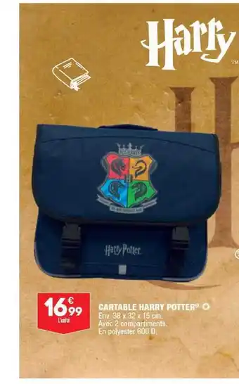 ALDI Cartable Harry Potter offre