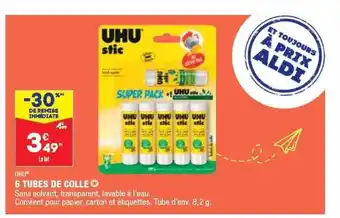 6 Tubes De Colle Uhu