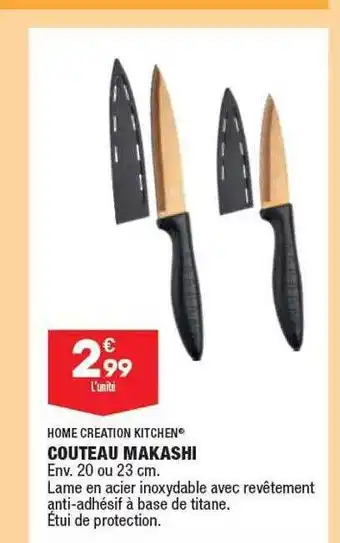 ALDI Couteau Makashi Home Création Kitchen offre
