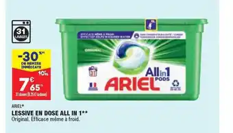 ALDI Lessive En Dose All In 1 Ariel offre