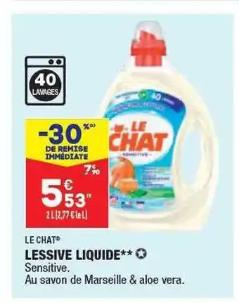 ALDI Lessive Liquide Le Chat offre
