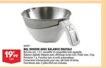 Bol Doseur Avec Balance Digitale Quigg