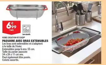 ALDI Passoire Avec Bras Extensibles Home Création Kitchen offre