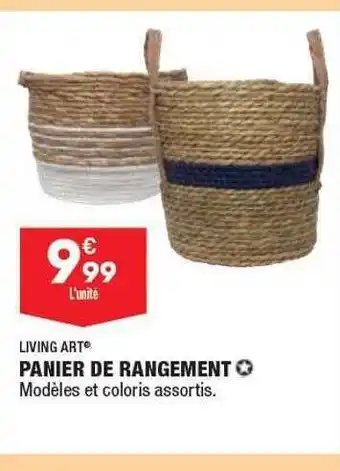 ALDI Panier De Rangement Living Art offre