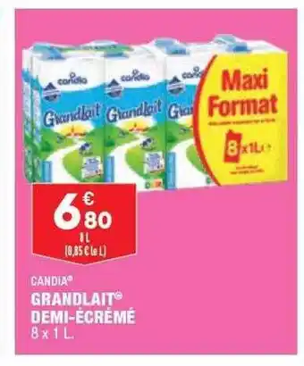 ALDI Grandlait Demi-écrémé Candia offre
